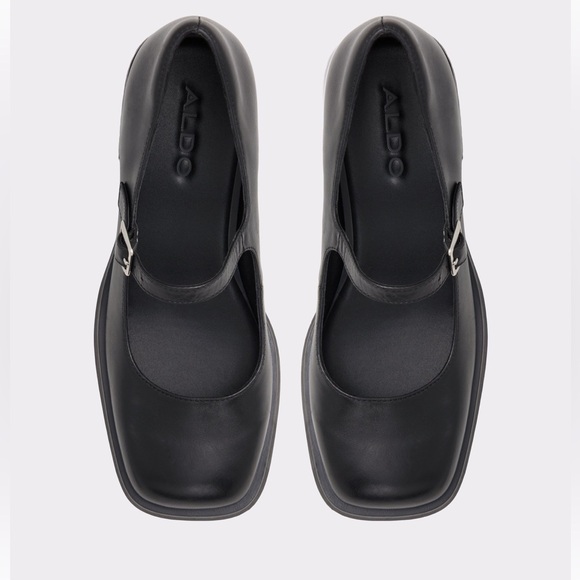 Aldo Shoes - Aldo Black Square-Toe Mary Jane Flats